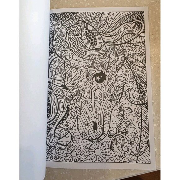 Lisa Frank Adult Coloring Book 2022‎ Stay Calm & Keep Coloring 40 Pages NEW - Picture 8 of 11